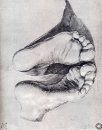 pés de um homem ajoelhado 1508