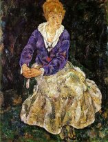 la esposa del artista asentada s 1918