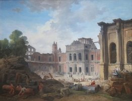 Demolition of the Ch?teau of Meudon