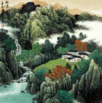 Montagne et de l'eau - peinture chinoise