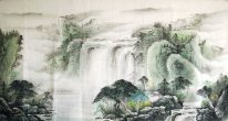 Waterfall - Lukisan Cina