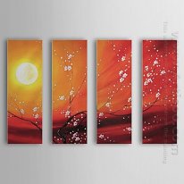 Hand-painted Oil Painting Landscape - Set of 4