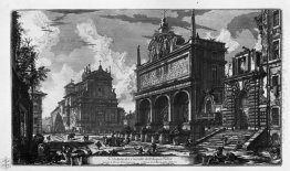 View In Perspective Of The Great Fountain Of Trevi Said Virgin A