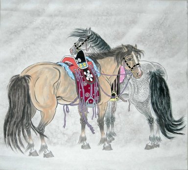 Horse - Pittura cinese