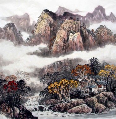 Montaña y agua - la pintura china