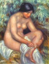 Bather Wiping A Wound 1909