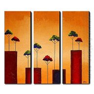 Hand Painted Oil Painting Landscape - Set of 3 1211-LS0227