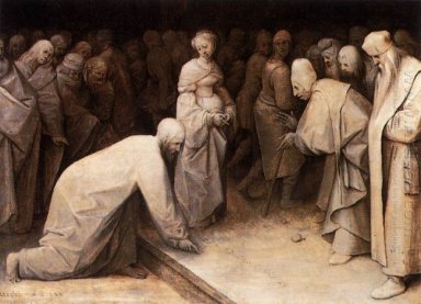 Cristo e la donna colta in adulterio 1565 1