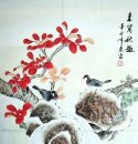 Birds&Red Leaves - Chinese Painting