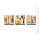 Hand-Dicat Lukisan Abstrak Oil - Set 3