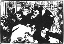 Die Brawl in der Szene oder Cafe 1892