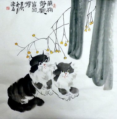 Cat - Peinture chinoise