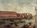 Il Canal Grande al mercato del pesce (Pescheria)