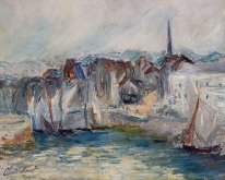 Båtar i hamnen i Honfleur 1