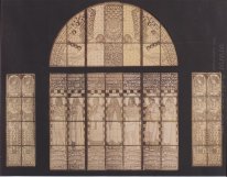 Church Am Steinhof Drawing Of Western Window