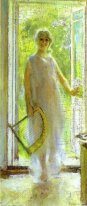 Young Woman On The Threshold