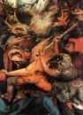 Los demonios armados con palos detalle del Altarpiece de Isenhei