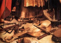 St Cecilia med Saints Detalj 1516 1