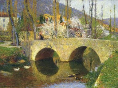 Il ponte di Labastide du Vert in primavera