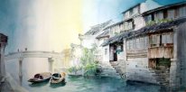 A countryside, watercolor - Chinese Painting