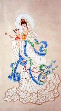 Lukisan Guanyin-Cina