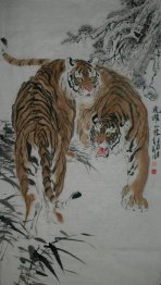 Tijger - Chinees schilderij