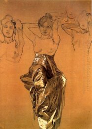 study of drapery 1900