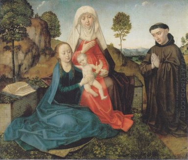 Jungfrau und Kind mit St. Anne und einem Franziskaner-Spender