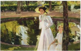 Marian In The Gardens La Granja 1907