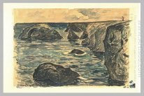 Falaises de la côte sauvage de 1910