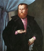 Portrait Of A Man In Black Silk Cloak