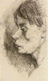 Head Of A Peasant Woman Bareheaded