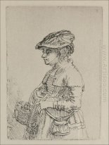 A Young Woman With A Basket 1642