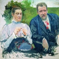 Portrait of I. F. Tyumenev with his wife