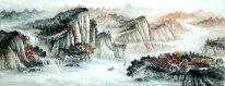 Bergen en water - Chinees schilderij