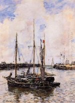 Eingang zum Hafen von Trouville 1894