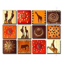 Hand-painted People Oil Painting - Set of 12