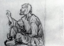 Whacky Seated On The Ground Study To Boyarynya Morozova