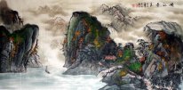 Boat in the grant canyon-Xiagu - Chinese Painting