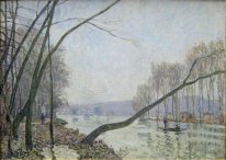 the banks of the seine in autumn