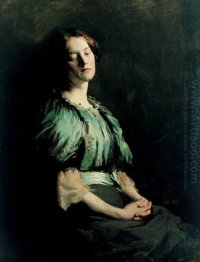 Portrait of a Girl Wearing a Green Dress 1899