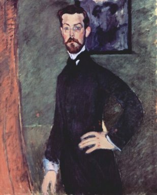 Portrait de Paul Alexandre sur fond vert 1909