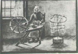 Woman Reeling Yarn 1884