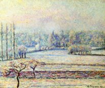 view of bazincourt frost morning 1892