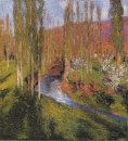 Peupliers sur le bord du Vert