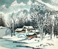 Neige peintures chinoises