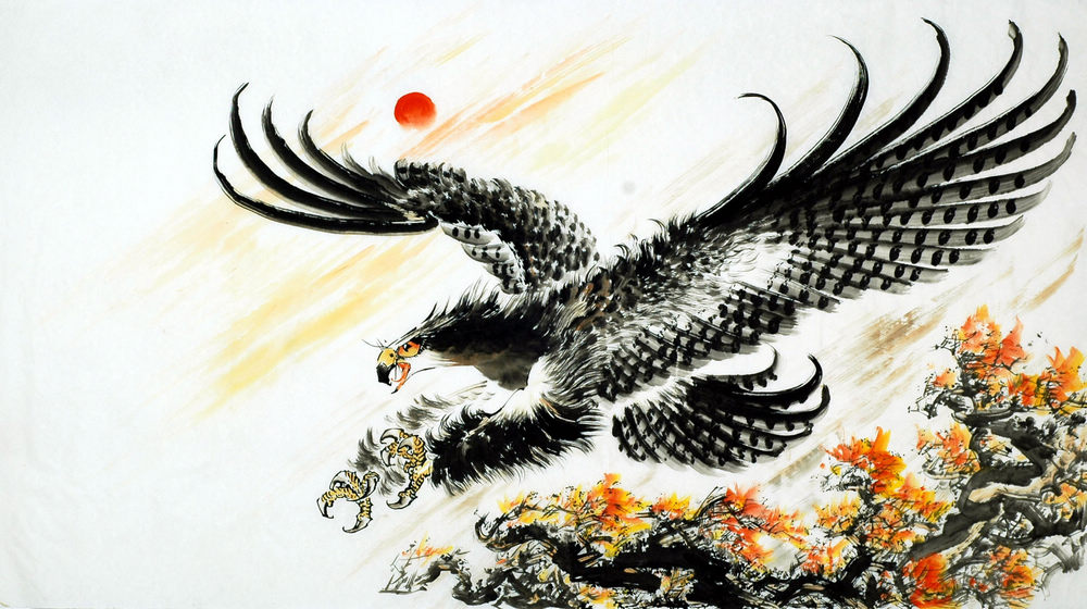 eagle painting chinese