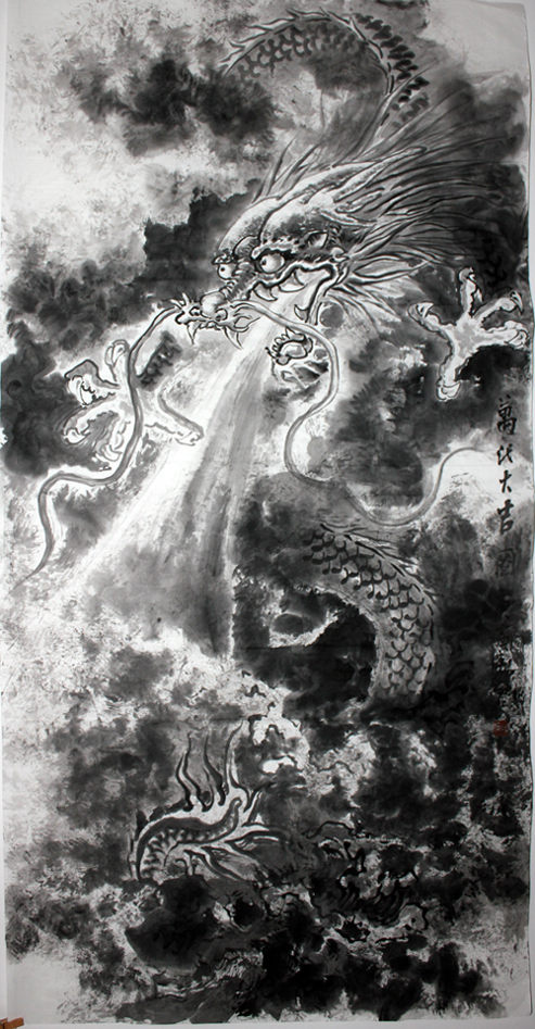 Chinese Painting: Dragon - Chinese Painting CNAG235180 - Artisoo.com