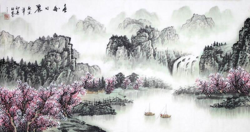 Chinese Water & Waterfall Painting : Artisoo.com, Buy Hand-painted Oil ...