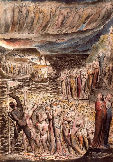 Reproduções De Pinturas Inferno, da `comédia divina` Por Dante